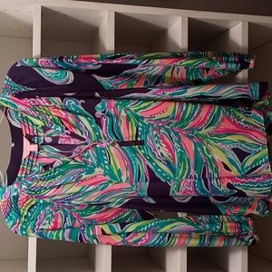 100% silk blouse size L